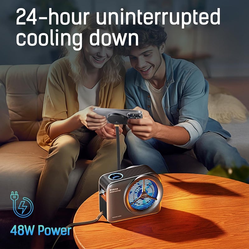 VALUEAGLE Magnetic Phone Cooler, ipad Cooler for Gaming,Live Streaming, Freeze in 15s, noiseless Cooling,for Phone/Tablet/iPad (Support Wireless Charging) - Image 5